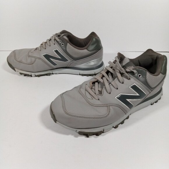 New Balance 574 Golf Shoes Men 9 2E WIDE NBG574 Waterproof Leather Spikeless - Picture 1 of 16